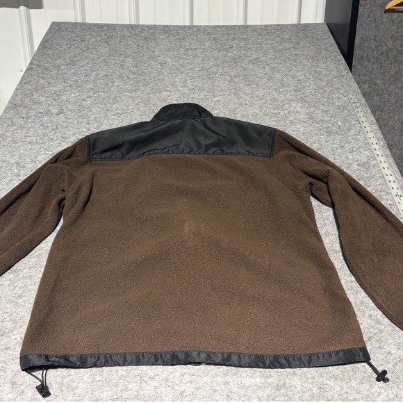 Chaps Fleece Jacket Full Zip Men's Size XL Brown Black Outdoor Casual - Picture 2 of 6